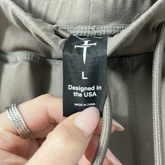 THREE NAILS Womens Jogger Pants in Deep Taupe Size Large Workout Gym - Picture 5 of 9